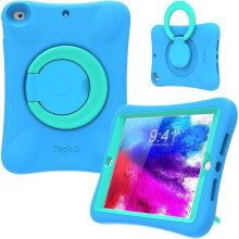 Kids Case for ipad mini5  Lightweight Flexible Shockproof, Folding Handle Stand, Full Body Boy Girl Cover for ipad mini5, Blue Mint