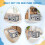 Cat House Indoor 2 Layer, Foldable Large Cat Hideaway Bed Indoor 8