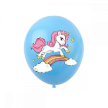 70 PCS unicorn Balloons 12 Inches Rainbow Latex Balloons,for Party Decoration,Birthday Party Supplies or Arch Garland Decoration(Blue)