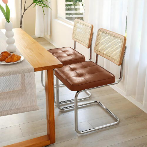 Living And Home (Brown) 2Pcs Vintage Dining Chairs 2