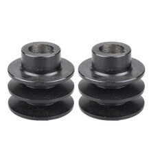 (19 axis pulley) Stable Performances 2pcs Belt Pulley for 168F 170F Engine 19/20mm Bore Double Grooves Pulley 54mm/56mm Outer Diameter