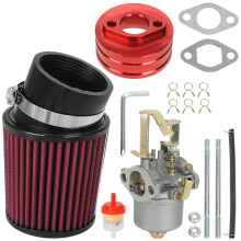 Bike Carburetor Kit Compatible with CT100U CC100X 79cc 98cc 100cc 3HP CK100S SK100 152F 154F GEN154Generator Performance Parts with Air Filter Adapter