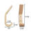 4 Pack Wooden Coat Hooks Wall Mount Hooks, Heavy Duty Entry Hooks Compatible with Hanging Coats 6