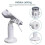 For Pax-A920/A920 Pro Payment Card Terminal Swivel Mount Desktop Stand, White 4