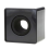 (Noir) Microphone Logos Drapeau Mic Station Cube Carré Interview Box ABS Accessoires TV Logos Drapeaux Portable Forme Support 4
