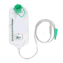 Súprava na opakovane použiteľné klystírové vrecko – objem 1200 ml, kompatibilná s domácim čistením hrubého čreva s 10 hadičkami