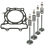 Kit de junta de cabeçote e válvula de admissão e escape Ce0192xk156ll compatível com Kx250f 2009-2016 4
