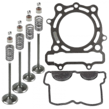Kit de junta de cabeçote e válvula de admissão e escape Ce0192xk156ll compatível com Kx250f 2009-2016