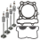 Kit de junta de cabeçote e válvula de admissão e escape Ce0192xk156ll compatível com Kx250f 2009-2016 1