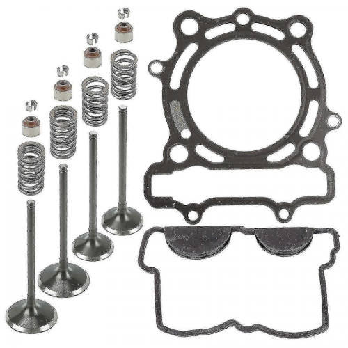 Kit de junta de cabeçote e válvula de admissão e escape Ce0192xk156ll compatível com Kx250f 2009-2016