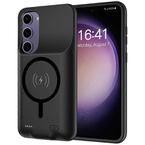 Συμβατό με το τηλέφωνο Samsung Galaxy S23+, θήκη φόρτισης με εκτεταμένη μπαταρία TPU+ABS 10000mAh,