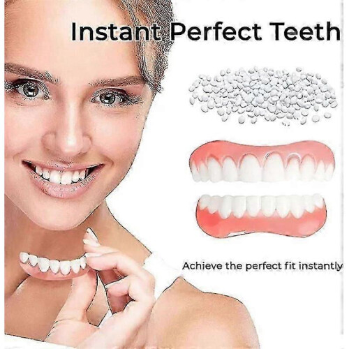 (2pcs) 1/2/3x Advanced Customized Full Denture Set, Silicone Reline Denture Set 1