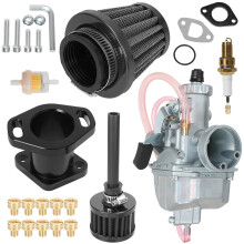 VM22 Carburetor Air Filter Intake Manifold Kit Compatible with Predator 212cc 196cc 6.5hp GX160 GX200 Massimo Baja Warrior MB200 CT200U BT200X KT196