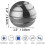 (Silver)Kinetic Desk Toy, Optical Illusion Metal Fidget Spinning Ball-Good 3