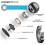 (Silver)Kinetic Desk Toy, Optical Illusion Metal Fidget Spinning Ball-Good 2