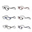 (1.00 strength, Blue) 1.0~ 4.0 Hanging Magnetic Reading Eye Glasses Front Snap Click Connect Neck-Yvan 2