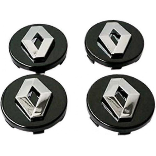 4pcs 57mm Car Alloy Wheel Centre Hub Caps In Black-Good