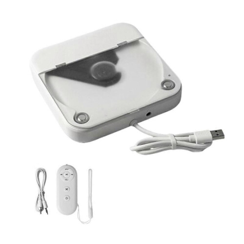 External Universal CD Player for Car - Portable CD Player with AUX Cable, Plugs Into Car USB Port, Lossless Connection