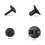 6 Pcs Surfboard Leash Plugs with Cords Strings Water Surfing Accessories Surf Leash Plug Bodyboard Accessory 2