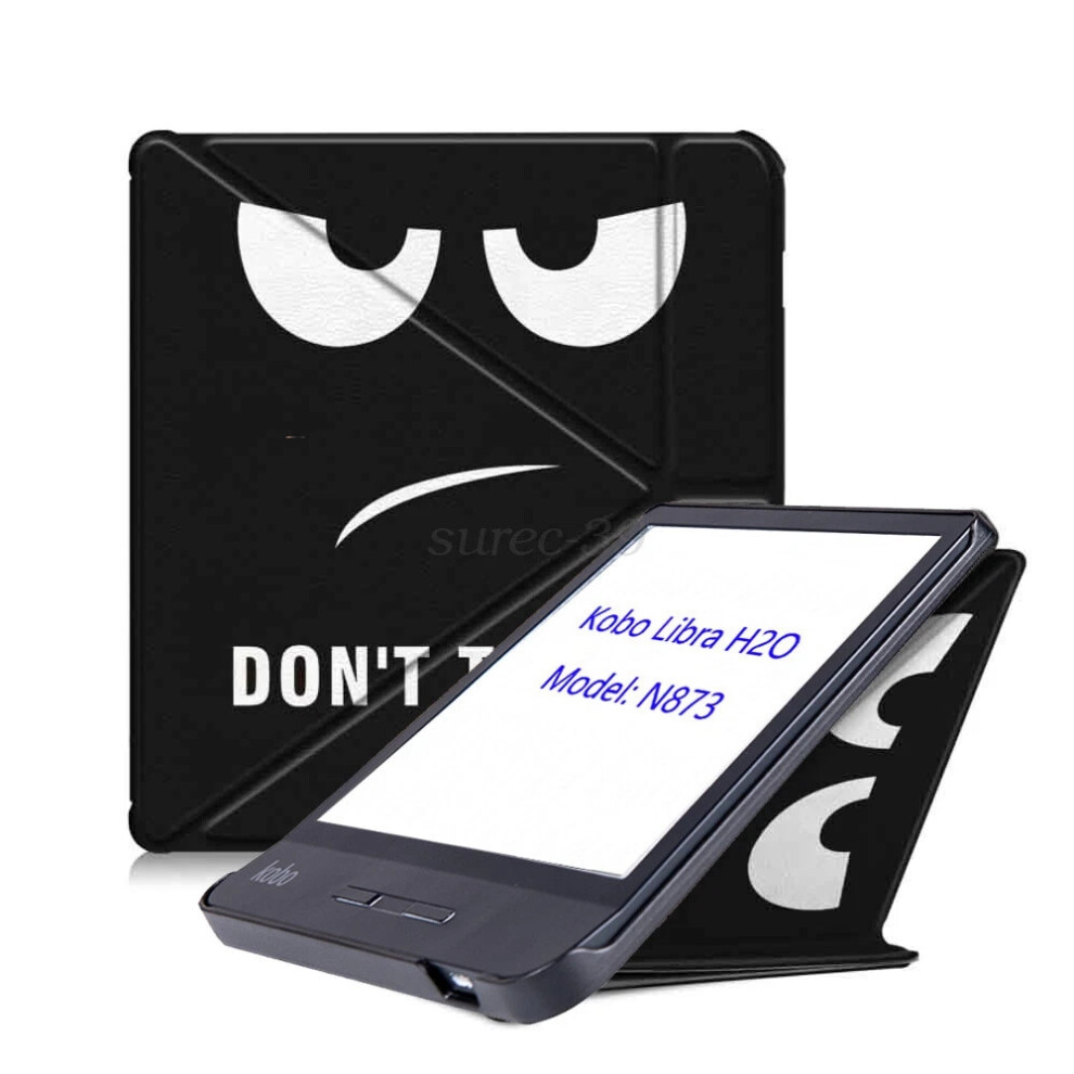 (For Kobo Libra H2o N873, Yj) New For Kobo Libra H2o N873 7-Inch Foldable Tablet Case Stand Shockproof Flip Cover - Auto Wake/Sleep Ereader Cover 6963793993253