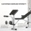 Homcom HOMCOM Adjustable Weight Bench with Squat Rack, Leg Developer, Grey 6