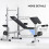 Homcom HOMCOM Adjustable Weight Bench with Squat Rack, Leg Developer, Grey 7