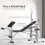 Homcom HOMCOM Adjustable Weight Bench with Squat Rack, Leg Developer, Grey 5