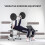 Homcom HOMCOM Adjustable Weight Bench with Squat Rack, Leg Developer, Grey 4