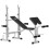 Homcom HOMCOM Adjustable Weight Bench with Squat Rack, Leg Developer, Grey 2