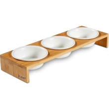 stuks verhoogde voerbakken voor katten, geschikt voor katten en kleine honden - gekantelde voerbakken voor katten met standaard - verhoogde