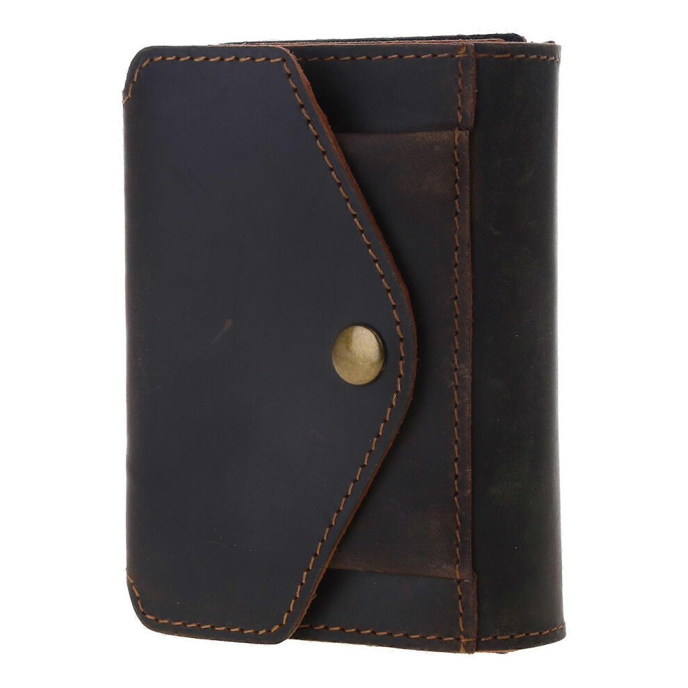 (As Show, One Size) Vintage Rfid Blocking Money Wallet Automatic Pop-Up Credit Card For Case Purse Cash Coin Pocket For Men Brown