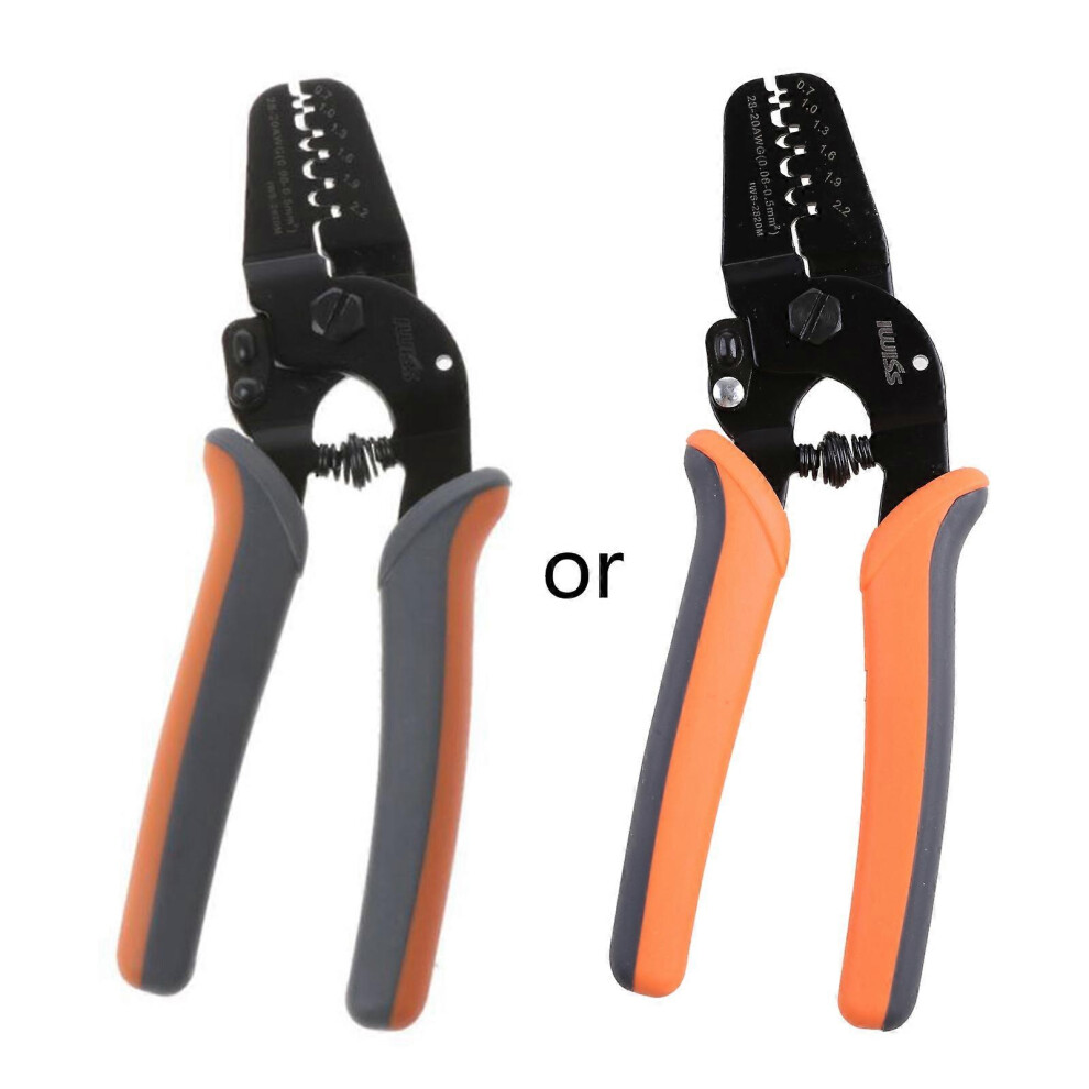 (As show, One size) AWG28-20 Self-adjusting Terminal Wire Cable Crimping Pliers Tool for JAM Molex Tyco U Barrel Terminal Clamp Tool