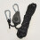 (4 Pcs Black) High-Visibility Reflective Camping Tent Ropes with Adjustable Pulleys - Durable Polyester,Camping Accessories 3