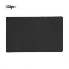 (Gold, One size) 100X Metal Business Cards 0.18mm Thick Multi-Color Aluminum Blanks Name Card Printable for Custom Pattern DIY Gift Card Black