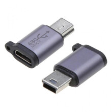 (Micro to Mini USB) Micro USB to Mini USB Type-C Adapter Usb-C Female To Micro Usb Male Converter