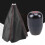 For Honda Red Stitch Leather Manual Shift Boot+R-T Black 5-Speed Shifter Knob 17