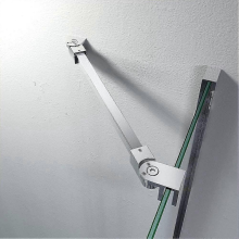 40cm Stainless Steel Frameless Shower Door Fixed Panel Wall To Glass Support Bar Compatible with 6mm 8mm 10mm Thick Glass A175-Superb