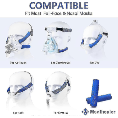 καλύμματα ιμάντων κεφαλοδέματος CPAP, μαλακά επαναχρησιμοποιήσιμα επιθέματα από φ 2