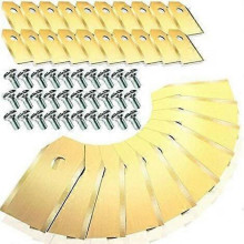 30 lames de rechange en titane compatibles avec toutes les tondeuses Husqvarna/Gardena/Yard/Automower, robustes (0,75 mm)
