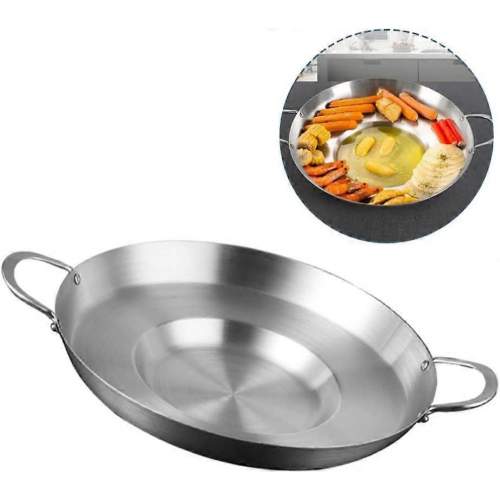 Κοίλο Comal Cazo από ανοξείδωτο ατσάλι συμβατό με εξωτερική σχάρα 38cm/15 2