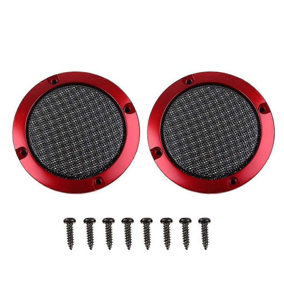 (As show, One size) Car Speaker Grille Mesh Cover Grill Cover Guard Protector Car Audio Subwoofer Replacement Mesh Net Speaker Accessories