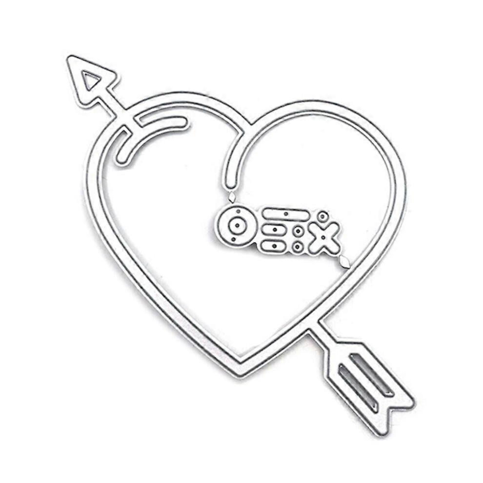 (5, One size) Valentine's Day decoration Metal Cutting Dies Stencils For DIY Scrapbooking Decorative Embossing Handcraft Die Cutting