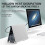 (White) Laptop Stand Tablet Gravity Storage Stand with Automatic Shrinking Width Phone Stand and Notebook 3