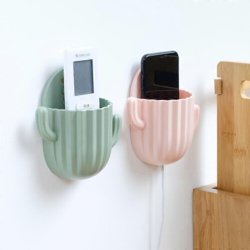 (Pink)Hanging Bathroom Kitchen Utensil Box Toothbrush Storage Rack Wall-mounted Toothbrush Holder 2