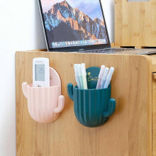 (Light Green) Hanging Bathroom Kitchen Utensil Box Toothbrush Storage Rack Wall-mounted Toothbrush Holder