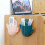 (Light Green)Hanging Bathroom Kitchen Utensil Box Toothbrush Storage Rack Wall-mounted Toothbrush Holder 1