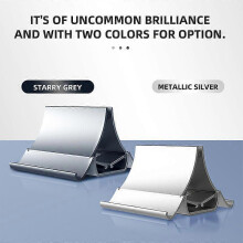 (White) Laptop Stand Tablet Gravity Storage Stand with Automatic Shrinking Width Phone Stand and Notebook