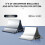 (White) Laptop Stand Tablet Gravity Storage Stand with Automatic Shrinking Width Phone Stand and Notebook 1