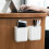 (White) Wall Mounted Plastic Storage Box Self-adhesive Remote Control Mobile Phone Plug Holder Organizer 1