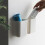 (Apricot) Wall Mounted Plastic Storage Box Self-adhesive Remote Control Mobile Phone Plug Holder Organizer 3